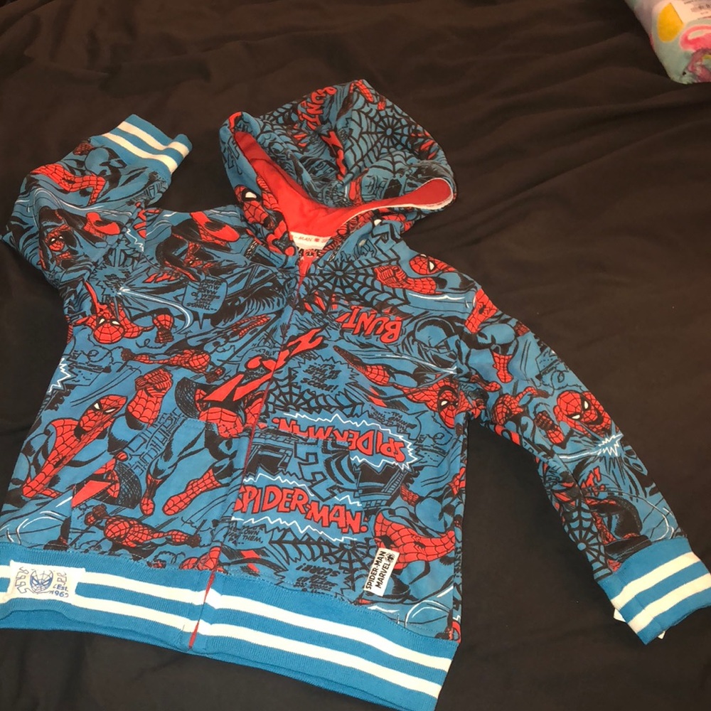 Brand new Spider-Man Kids zip up Hoodie sweatshirt